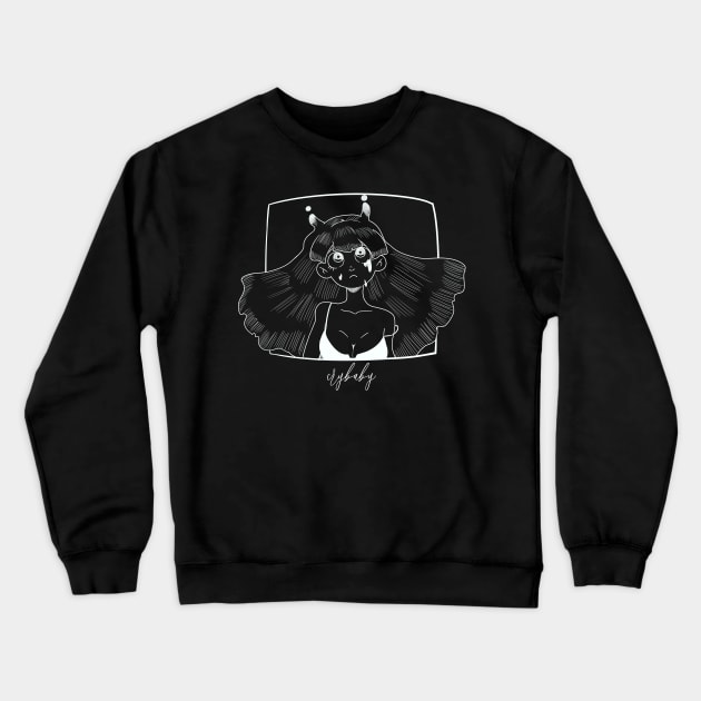 Crybaby (white) Crewneck Sweatshirt by Azanethbc